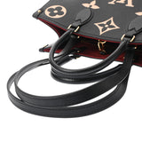 LOUIS VUITTON ルイヴィトン モノグラムアンプラント オンザゴー MM 2WAYトート ブラック/ベージュ M45495 レディース レザー ハンドバッグ ABランク 中古 銀蔵