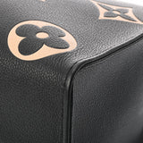 LOUIS VUITTON ルイヴィトン モノグラムアンプラント オンザゴー MM 2WAYトート ブラック/ベージュ M45495 レディース レザー ハンドバッグ ABランク 中古 銀蔵