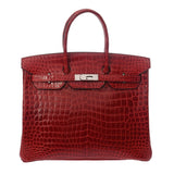 HERMES エルメス バーキン 35 ブレイズ □M刻印(2009年頃) ユニセックス ポロサス ハンドバッグ ABランク 中古 銀蔵