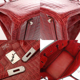 HERMES エルメス バーキン 35 ブレイズ □M刻印(2009年頃) ユニセックス ポロサス ハンドバッグ ABランク 中古 銀蔵