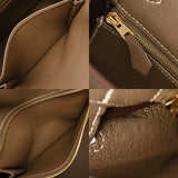 HERMES エルメス ケリー25 内縫い エトゥープ W刻印(2024年頃) レディース トゴ 2WAYバッグ 未使用 銀蔵