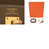 HERMES エルメス ケリー25 内縫い エトゥープ W刻印(2024年頃) レディース トゴ 2WAYバッグ 未使用 銀蔵