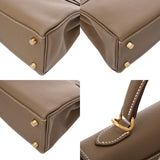 HERMES エルメス ケリー25 内縫い エトゥープ W刻印(2024年頃) レディース トゴ 2WAYバッグ 未使用 銀蔵