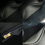 HERMES エルメス バーキン 35 ブルーインディゴ ○Y刻印(1995年頃) ユニセックス フィヨルド ハンドバッグ ABランク 中古 銀蔵