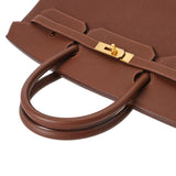 HERMES エルメス バーキン 40 ハバナ □C刻印(1999年頃) ユニセックス トゴ ハンドバッグ ABランク 中古 銀蔵