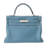 HERMES エルメス ケリー 32 内縫い 2WAY ブルージーン □I刻印(2005年頃) レディース ヴォースイフト ハンドバッグ ABランク 中古 銀蔵
