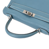 HERMES エルメス ケリー 32 内縫い 2WAY ブルージーン □I刻印(2005年頃) レディース ヴォースイフト ハンドバッグ ABランク 中古 銀蔵