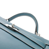 HERMES エルメス ケリー 32 内縫い 2WAY ブルージーン □I刻印(2005年頃) レディース ヴォースイフト ハンドバッグ ABランク 中古 銀蔵