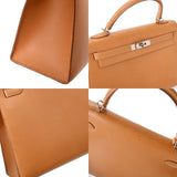 HERMES エルメス ケリー 32 外縫い ナチュラル □J刻印(2006年頃) レディース ヴァッシュ 2WAYバッグ Bランク 中古 銀蔵