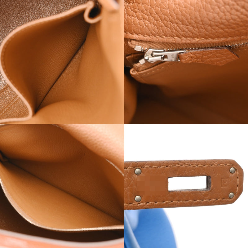 HERMES エルメス ケリー 32 アルルカン 内縫い オレンジ/エタン