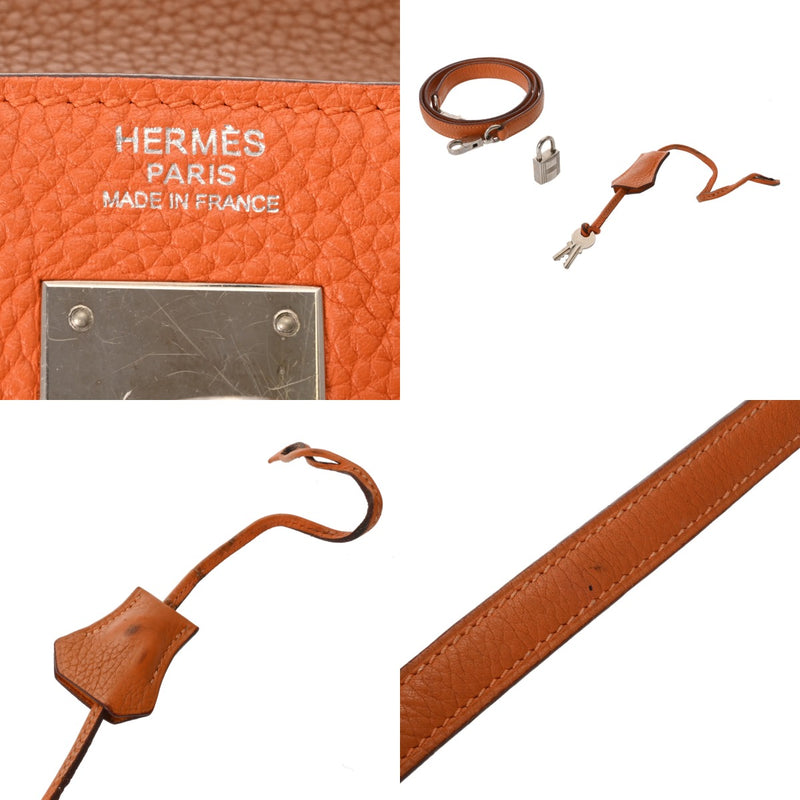 HERMES エルメス ケリー 32 アルルカン 内縫い オレンジ/エタン