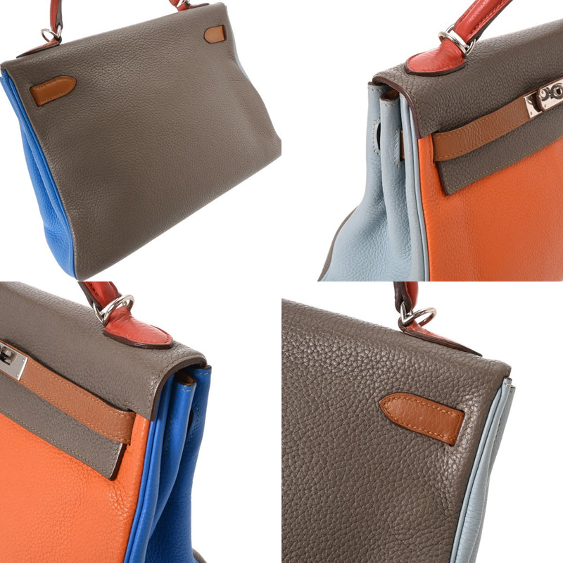 HERMES エルメス ケリー 32 アルルカン 内縫い オレンジ/エタン