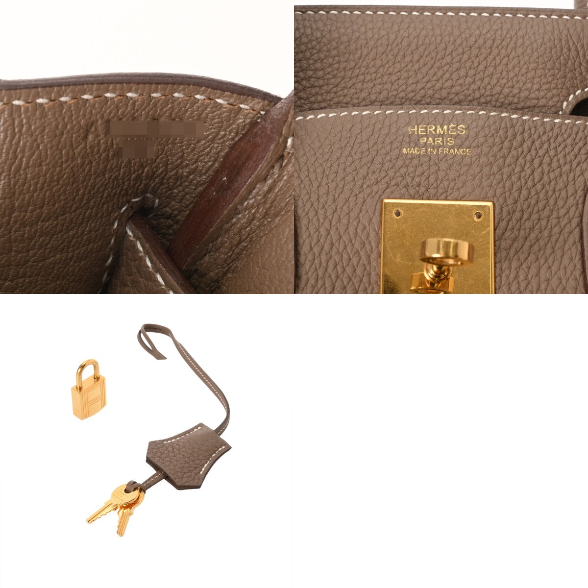 HERMES エルメス バーキン 30 エトゥープ A刻印(2017年頃) レディース