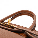 HERMES エルメス バーキン 35 ゴールド □H刻印(2004年頃) ユニセックス トリヨンクレマンス ハンドバッグ ABランク 中古 銀蔵