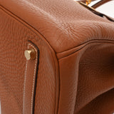 HERMES エルメス バーキン 35 ゴールド □H刻印(2004年頃) ユニセックス トリヨンクレマンス ハンドバッグ ABランク 中古 銀蔵