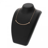 TIFFANY&Co. ティファニー Tスマイル エクストララージ レディース K18ピンクゴールド PG ネックレス Aランク 中古 銀蔵