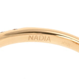 NADIA ナディア ダイヤ0.20ct/0.65ct D-VS2-SQ-FA #12 12号 レディース K18イエローゴールド YG リング・指輪 Aランク 中古 銀蔵