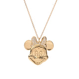 NEIGHBORHOOD ネイバーフッド ミニーマウス ダイヤ0.24ct ロンハーマン限定 レディース K18イエローゴールド YG ネックレス Aランク 中古 銀蔵