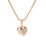 TIFFANY&Co. ティファニー トリニティ ハート チャーム レディース K18YG/PG/WG ネックレス Aランク 中古 銀蔵
