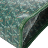 GOYARD ゴヤール ジュバンス GM グリーン ユニセックス シュヴロッシュカーフスキン/ゴヤールディンキャンバス ポーチ Bランク 中古 銀蔵