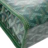 GOYARD ゴヤール ジュバンス GM グリーン ユニセックス シュヴロッシュカーフスキン/ゴヤールディンキャンバス ポーチ Bランク 中古 銀蔵