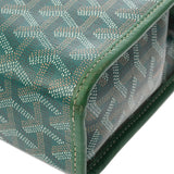 GOYARD ゴヤール ジュバンス GM グリーン ユニセックス シュヴロッシュカーフスキン/ゴヤールディンキャンバス ポーチ Bランク 中古 銀蔵