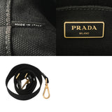 PRADA プラダ カナパ ミニ ブラック 1BG439 レディース キャンバス ハンドバッグ Bランク 中古 銀蔵