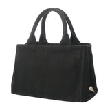 PRADA プラダ カナパ ミニ ブラック 1BG439 レディース キャンバス ハンドバッグ Bランク 中古 銀蔵