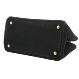 PRADA プラダ カナパ ミニ ブラック 1BG439 レディース キャンバス ハンドバッグ Bランク 中古 銀蔵