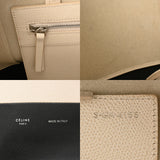 CELINE セリーヌ バーティカルカバ スモール ホワイト/ブラック 176163 レディース レザー ハンドバッグ ABランク 中古 銀蔵