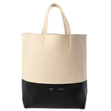 CELINE セリーヌ バーティカルカバ スモール ホワイト/ブラック 176163 レディース レザー ハンドバッグ ABランク 中古 銀蔵