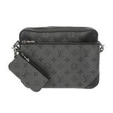 LOUIS VUITTON ルイヴィトン モノグラムエクリプス トリオメッセンジャー グレー M69443 メンズ レザー ショルダーバッグ Aランク 中古 銀蔵