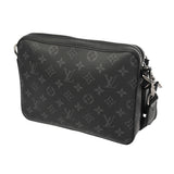LOUIS VUITTON ルイヴィトン モノグラムエクリプス トリオメッセンジャー グレー M69443 メンズ レザー ショルダーバッグ Aランク 中古 銀蔵