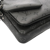 LOUIS VUITTON ルイヴィトン モノグラムエクリプス トリオメッセンジャー グレー M69443 メンズ レザー ショルダーバッグ Aランク 中古 銀蔵