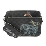 LOUIS VUITTON ルイヴィトン ダミエグラフィット トリオメッセンジャー グレー N58040 メンズ ダミエグラフィットキャンバス ショルダーバッグ Aランク 中古 銀蔵