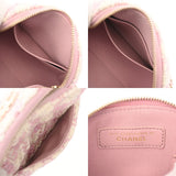CHANEL シャネル チェーン ミニバッグ ノベルティ パープル/ホワイト ユニセックス ツイード ショルダーバッグ Aランク 中古 銀蔵
