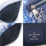 LOUIS VUITTON ルイヴィトン モノグラム バンダナ ディスカバリーバムバッグ PM ブルー M20587 メンズ レザー ボディバッグ ABランク 中古 銀蔵