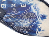 LOUIS VUITTON ルイヴィトン モノグラム バンダナ ディスカバリーバムバッグ PM ブルー M20587 メンズ レザー ボディバッグ ABランク 中古 銀蔵