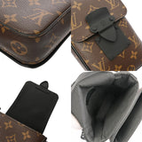 LOUIS VUITTON ルイヴィトン Sロック ヴェルティカル ウェアラブル ウォレット ブラウン/ブラック M81522 メンズ モノグラムマカサー ショルダーバッグ Aランク 中古 銀蔵