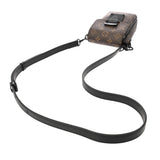 LOUIS VUITTON ルイヴィトン Sロック ヴェルティカル ウェアラブル ウォレット ブラウン/ブラック M81522 メンズ モノグラムマカサー ショルダーバッグ Aランク 中古 銀蔵