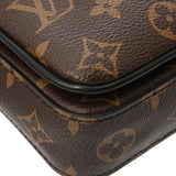 LOUIS VUITTON ルイヴィトン Sロック ヴェルティカル ウェアラブル ウォレット ブラウン/ブラック M81522 メンズ モノグラムマカサー ショルダーバッグ Aランク 中古 銀蔵