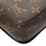 LOUIS VUITTON ルイヴィトン Sロック ヴェルティカル ウェアラブル ウォレット ブラウン/ブラック M81522 メンズ モノグラムマカサー ショルダーバッグ Aランク 中古 銀蔵
