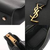 SAINT LAURENT サンローラン ダウンタウン ベイビー ブラック 635346 レディース グレインレザー ハンドバッグ Aランク 中古 銀蔵