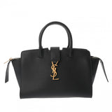 SAINT LAURENT サンローラン ダウンタウン ベイビー ブラック 635346 レディース グレインレザー ハンドバッグ Aランク 中古 銀蔵