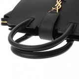 SAINT LAURENT サンローラン ダウンタウン ベイビー ブラック 635346 レディース グレインレザー ハンドバッグ Aランク 中古 銀蔵