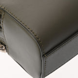 LOEWE ロエベ クロスボディ カメラバッグ ミニ カーキグリーン C565R41X05 レディース カーフ ショルダーバッグ Aランク 中古 銀蔵