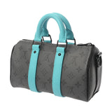 LOUIS VUITTON ルイヴィトン エクリプスリバース　キーポル バンドリエール 25 グレー/ターコイズブルー M11645 メンズ モノグラムキャンバス ショルダーバッグ 新同 中古 銀蔵