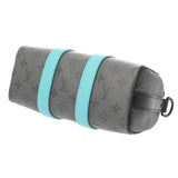 LOUIS VUITTON ルイヴィトン エクリプスリバース　キーポル バンドリエール 25 グレー/ターコイズブルー M11645 メンズ モノグラムキャンバス ショルダーバッグ 新同 中古 銀蔵