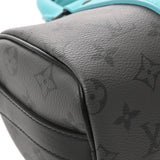 LOUIS VUITTON ルイヴィトン エクリプスリバース　キーポル バンドリエール 25 グレー/ターコイズブルー M11645 メンズ モノグラムキャンバス ショルダーバッグ 新同 中古 銀蔵