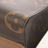 LOUIS VUITTON ルイヴィトン モノグラムリバース オンザゴー PM ブラウン M46373 レディース モノグラムキャンバス ハンドバッグ 新同 中古 銀蔵